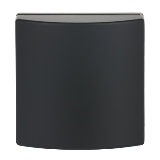 Cover plate with Hinged Lid Telecommunication inserts 50 x 50 mm black matt - Platform 63