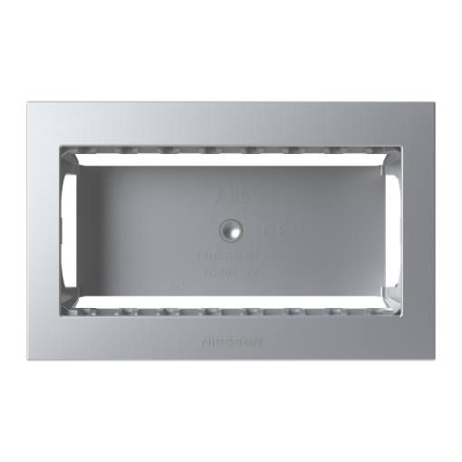 Box IP40 4-gang Silver - Zenit