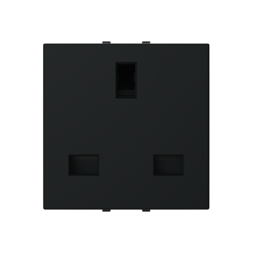 Socket outlet insertcover Without imprint Black - Zenit