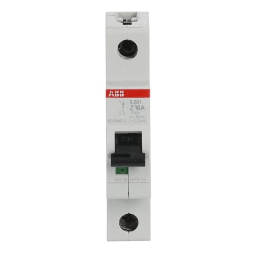 Miniature Circuit Breaker - S200 - 1P - 16 A - Z - AC 6 kA
