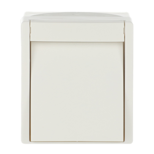 Switch Push button, Single push button 1P 1NO alpine white - ocean