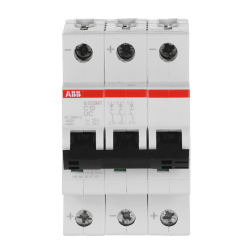 Miniature Circuit Breaker - S200MTUC - 3P - 10 A - C - AC 10 kA