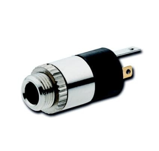 Flush Mounted Inserts Jack plug 2gang chrome gloss