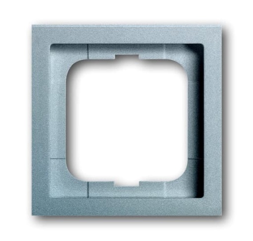 Cover frame 1-gang aluminium silver - future linear