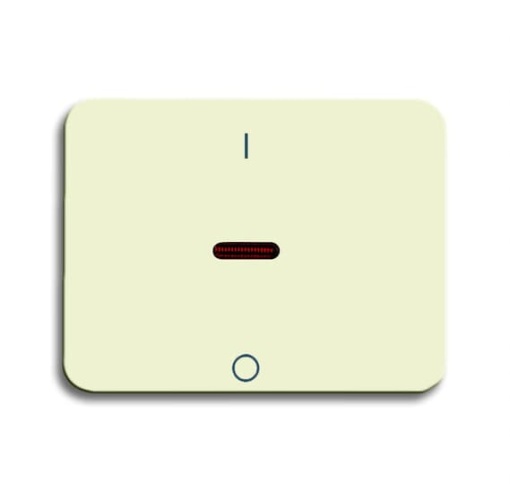 1788-22G Switch rocker with marking with small red spherical cap