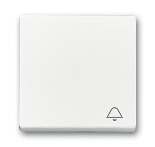 Rocker with legend Symbol "bell" for Switchpush button Single rocker studio white - Platform 63
