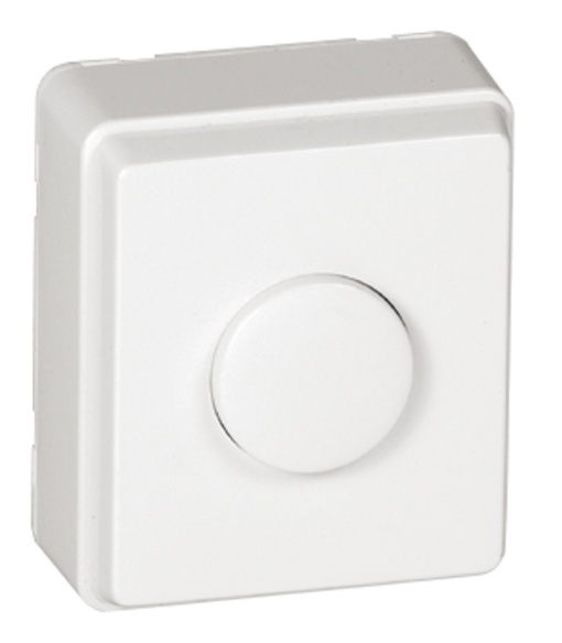 BOTÃO DE PRESSÃO LUMINOSO DE 12V BRANCO