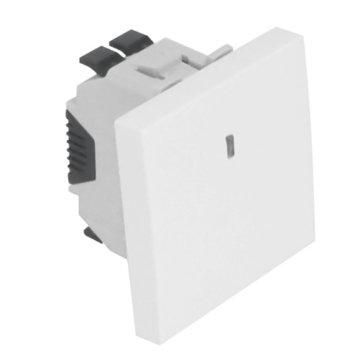COMUTADOR DE ESCADA CSINALIZ - 2 MÓD BRANCO