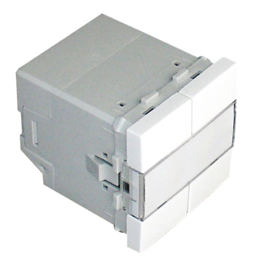 BOTÃO PRESSÃO ELETR QUÁDR MBT - 2 MÓD BRANCO