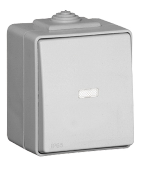 COMUTADOR DE ESCADA LUMINOSO CINZENTO