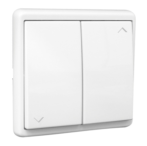 BOTÃO DUPLO DE PERSIANA BRANCO