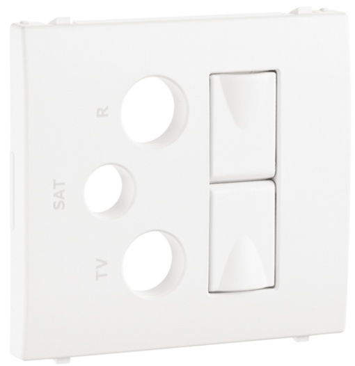 CENTRO PTOM MISTA R-TV-SAT 2XRJ45 BRANCO