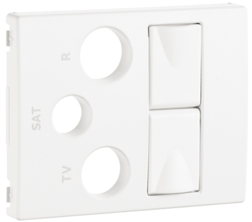 CENTRO PTOM MISTA R-TV-SAT 2XRJ45 BRANCO
