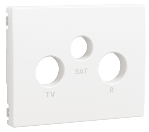 CENTRO PARA TOMADA R-TV-SAT BRANCO