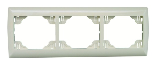 ESPELHO TRIPLO HORIZONTAL MARFIM