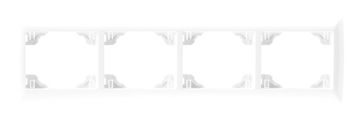 ESPELHO QUADRUPLO HORIZONTAL BRANCO
