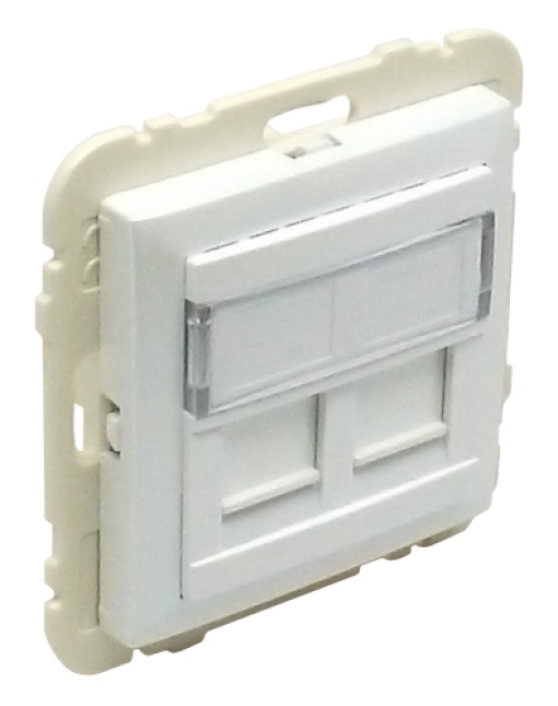 ARO CMÓDULO DUPLO PCONETORES RJ45 GELO