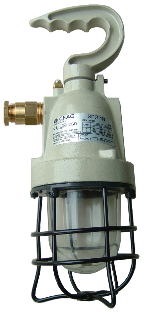 Ex-pendant light fitting SPG 1N 1 x Ex-d cable gland 34