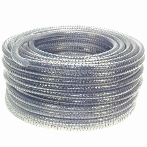 TRANSPARENT FLEXIBLE HOSE, 25 M REEL