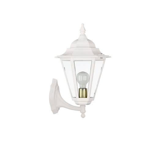Aplicar clássico ELITE 6 Medium IP44 E27 42W Vidro transparente Blanco texturado