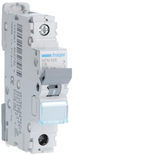 Disjuntor 1P 6A C 610kA 1M