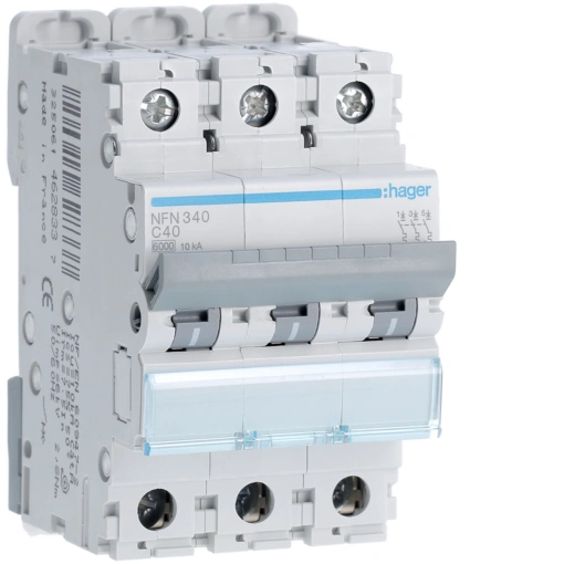 Disjuntor 3P 40A C 610kA 3M