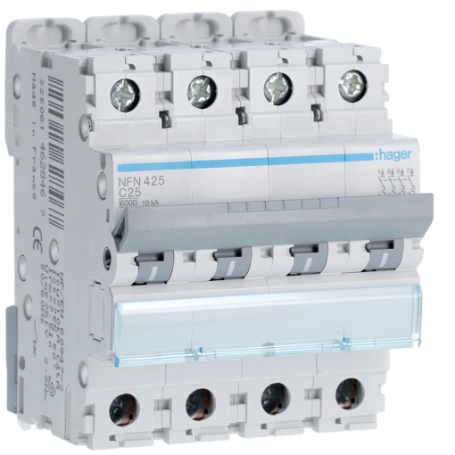 Disjuntor 4P 25A C 610kA 4M
