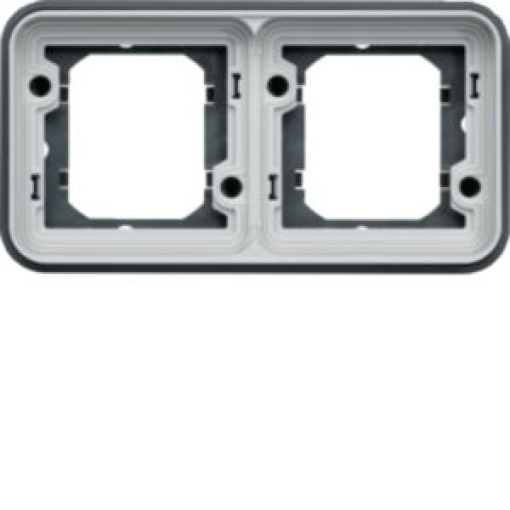 cubyko  Quadro x2 horizontal cinzento