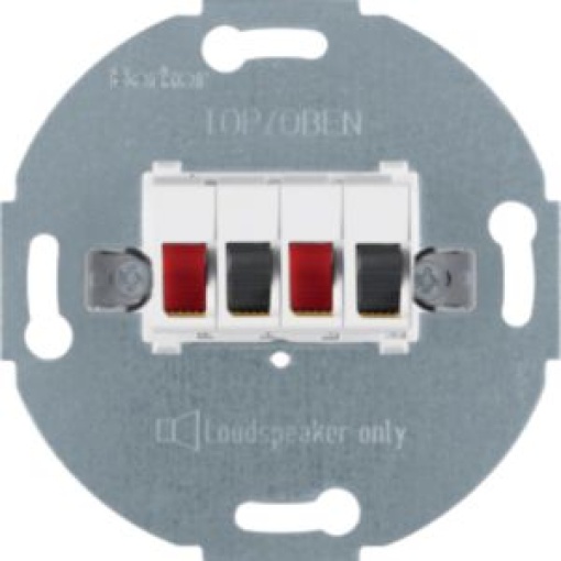 Tomada altifalante dupla branco