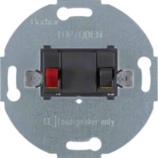 Tomada altifalante simples antracite