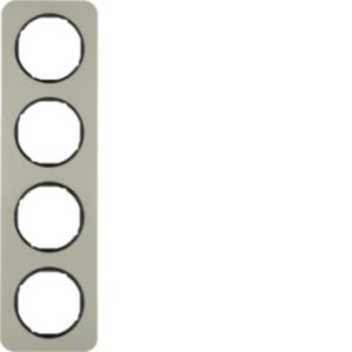 R1  quadro x4 Inox preto