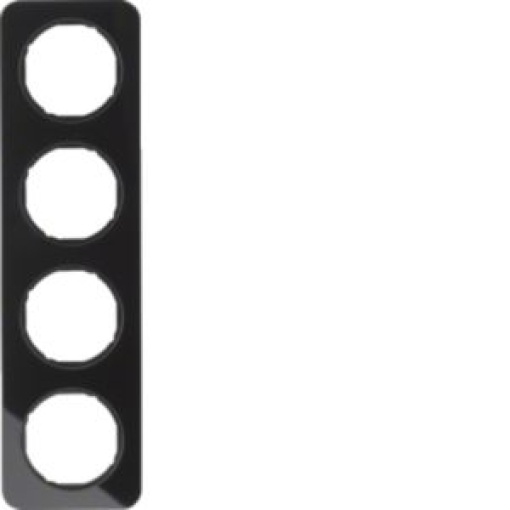 R1  quadro x4 Vidro preto