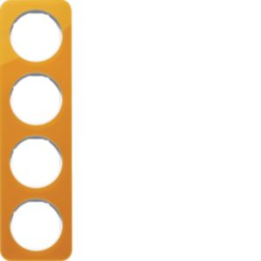 R1  quadro x4 Acrílico laranjabranco