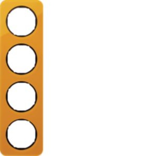 R1  quadro x4 Acrílico laranjapreto