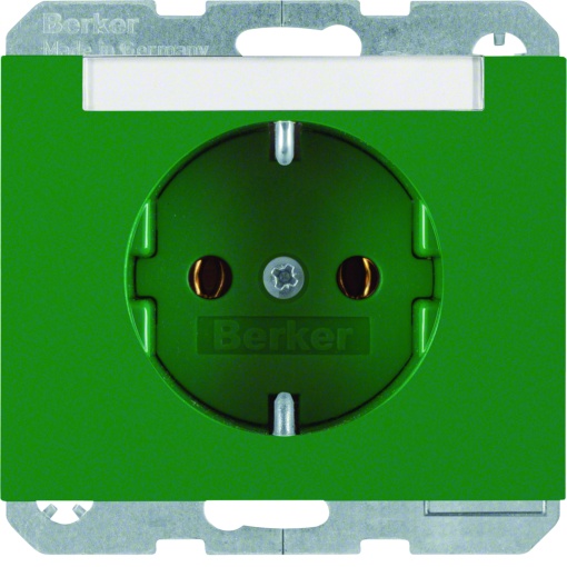 K.1K.5 - Schuko p.-etiqueta, verde