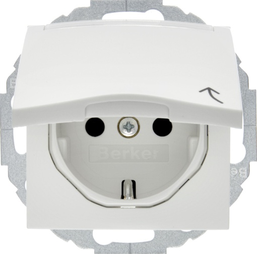 S.1B.x - Schuko ctampa p.etiq., branco