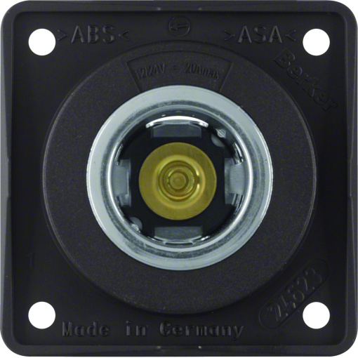 Integro - tomada 12V, castanho mate