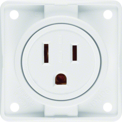 Integro - tomada NEMA 5-15R, branco mate