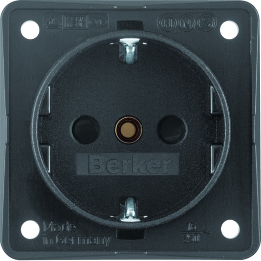 Integro - tomada Schuko obtur, antrac mt