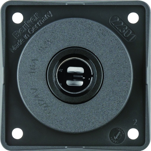 Integro - tomada 12V, antracite mate