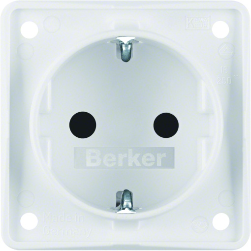 Integro - tomada Schuko obtur, branco mt