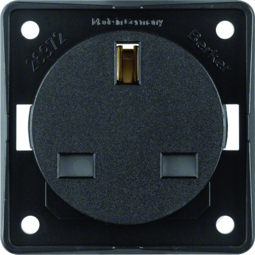 Integro - tomada 2PT BS, preto mate