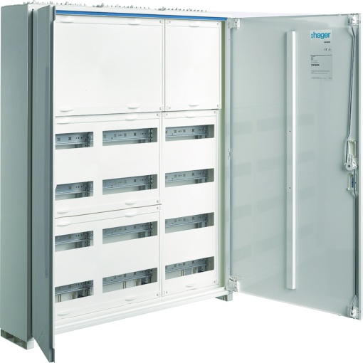 Armário, IP31, SKII, 72 PLE  Mediafeld, porta fendida, 950x550x161mm