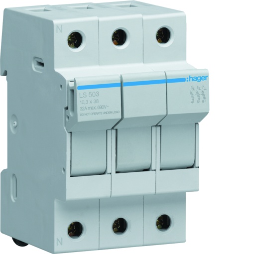 Corta-circuitos 3P 32A 400V L38 3M