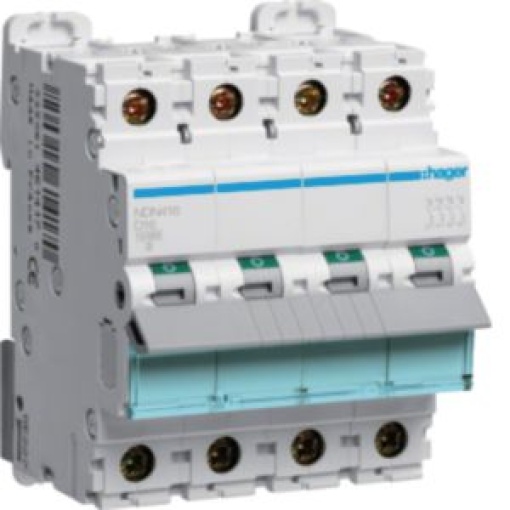 MCB 4P 10kA15kA D16A 4M