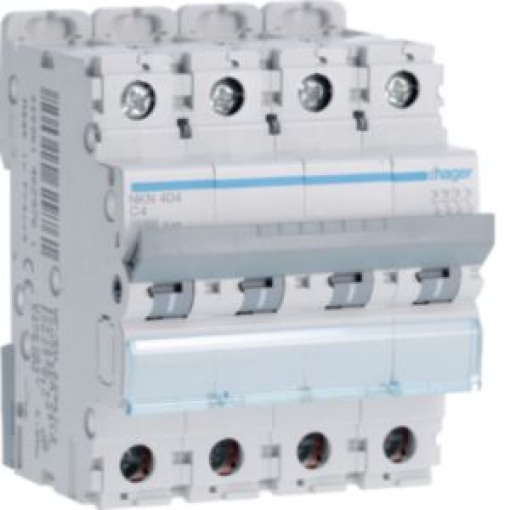 Disjuntor 4P 4A C 1015kA 4M