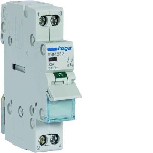 Interruptor Mod. cInd. luminoso 2P 32A