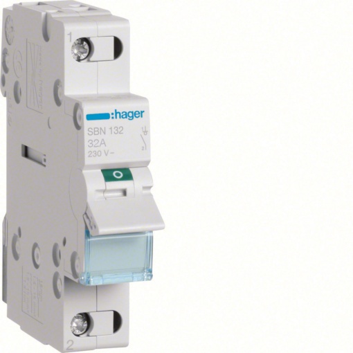 Interruptor Modular 1P 32A