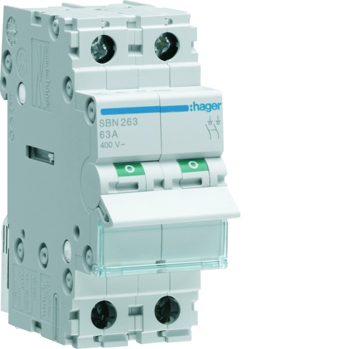 Interruptor Modular 2P 63A