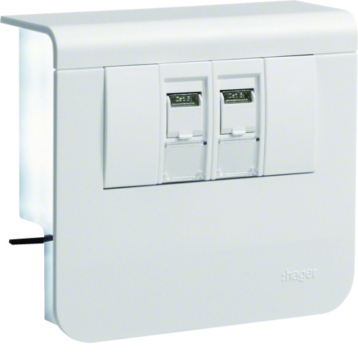 Sup 2xRJ45 Cat6 SL20055 branco